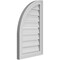 Ekena Millwork Quarter Round Top Left Surface Mount PVC Gable Vent w/ 2"W x 1-1/2"P Brickmould Frame, 16"W x 26"H GVPQL16X2602SF - alternate 4
